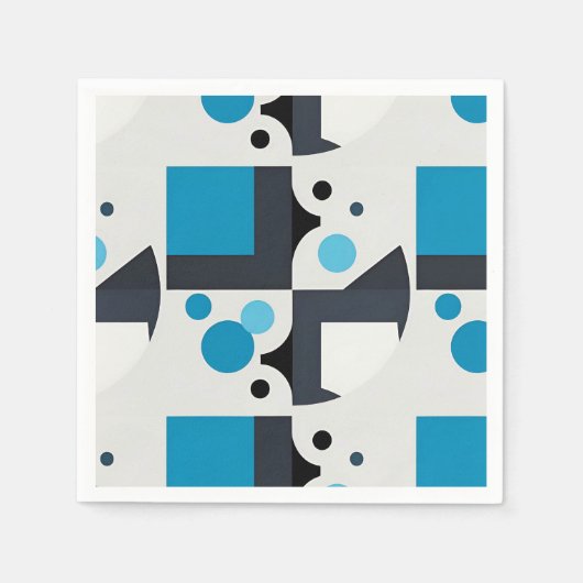 Moderne Abstracte Geometrische Kunst Servet (Voorkant)