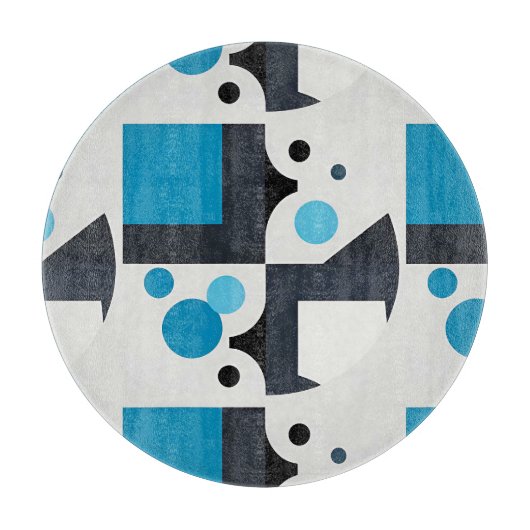 Moderne Abstracte Geometrische Kunst Snijplank (Voorkant)
