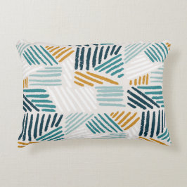 Moderne Abstracte Geometrische Kwast Patroon Accent Kussen