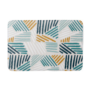 Moderne Abstracte Geometrische Kwast Patroon Badmat