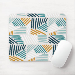 Moderne Abstracte Geometrische Kwast Patroon Muismat