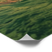 Moderne Abstracte geometrische landschapskunst lev Poster (Hoek)