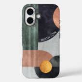Moderne Abstracte geometrische marmer Aangepaste n Case-Mate iPhone Case (Achterkant)