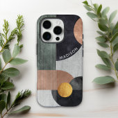 Moderne Abstracte Geometrische Marmeren Aangepaste Case-Mate iPhone Case