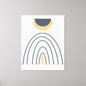 Moderne Abstracte geometrische minimalistische can Canvas Afdruk (Voorkant)