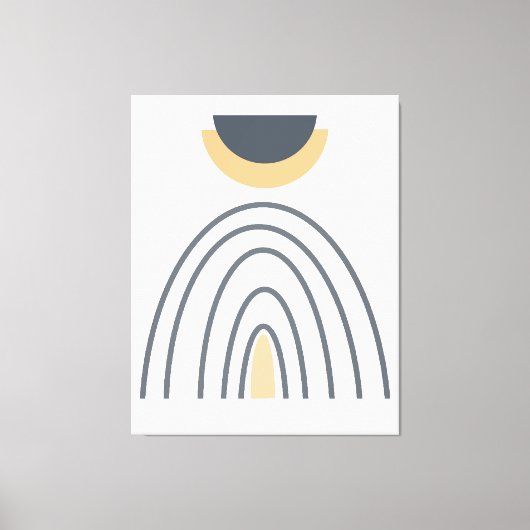 Moderne Abstracte geometrische minimalistische can Canvas Afdruk (Voorkant)