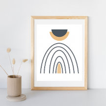 Moderne Abstracte geometrische minimalistische Pos