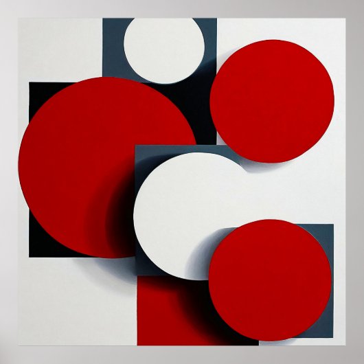 🔴 Moderne Abstracte Geometrische Minimalistische Poster (Voorkant)