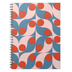 Moderne abstracte geometrische naadloze patronen m notitieboek
