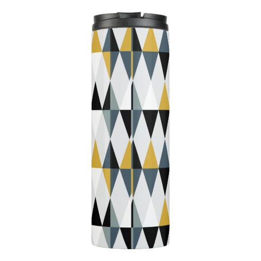 Moderne abstracte geometrische naadloze patronen m thermosbeker (Achterkant)