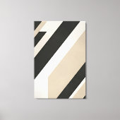 Moderne Abstracte Geometrische Neutrale Lagen Canvas Afdruk (Voorkant)