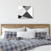 Moderne Abstracte geometrische Nordic Design Art Canvas Afdruk (Insitu (Slaapkamer))