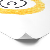 Moderne Abstracte geometrische ontwerpvormen lijne Poster (Hoek)