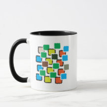 Moderne Abstracte Geometrische Patroon Koffiemok,
