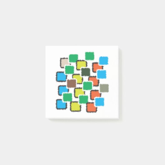 Moderne Abstracte Geometrische Patroon Post-it Not Post-it® Notes (Voorkant)