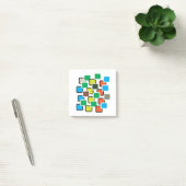 Moderne Abstracte Geometrische Patroon Post-it Not Post-it® Notes (Kantoor)