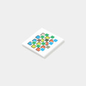 Moderne Abstracte Geometrische Patroon Post-it Not Post-it® Notes (Schuin)