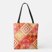 Moderne Abstracte geometrische patroonCanvas tas (Achterkant)