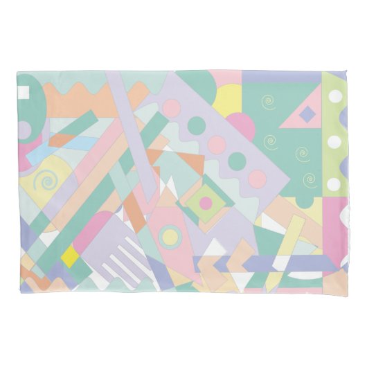 Moderne Abstracte geometrische patroonrendie Kussensloop (Voorkant)