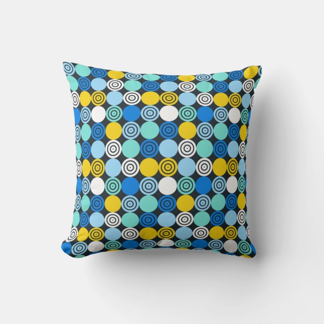 Moderne, abstracte, geometrische patroonwerende ku kussen (Voorkant)