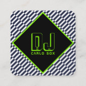 Moderne abstracte geometrische progressieve stijl vierkante visitekaartje (Voorkant)