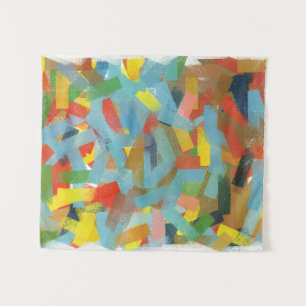 Moderne Abstracte Geometrische Rechthoeken Kunst S Wandkleed