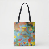 Moderne Abstracte geometrische rechthoeken schilde Tote Bag (Voorkant)