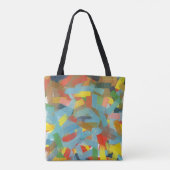 Moderne Abstracte geometrische rechthoeken schilde Tote Bag (Achterkant)