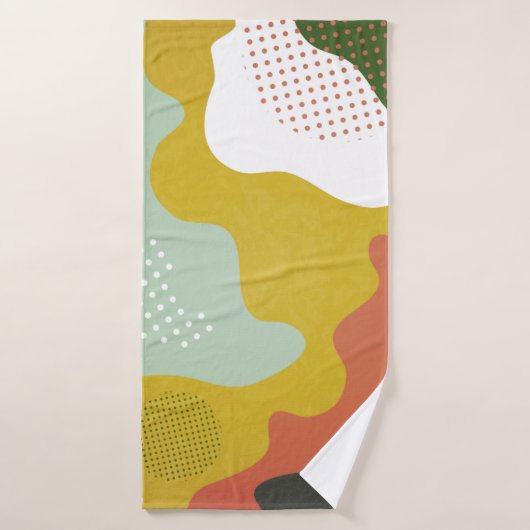 Moderne abstracte geometrische samenstelling met d badhanddoek (Badhanddoek)