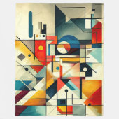 Moderne Abstracte Geometrische Schilderkunst  Fleece Deken (Voorkant)