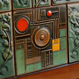 Moderne Abstracte geometrische symmetrie uit het m Tegeltje