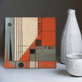 Moderne Abstracte geometrische symmetrie uit het m Tegeltje
