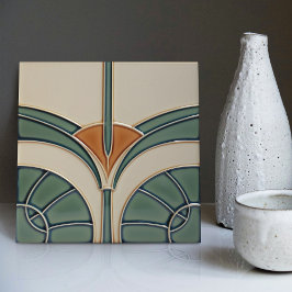 Moderne Abstracte geometrische symmetrie uit het m Tegeltje