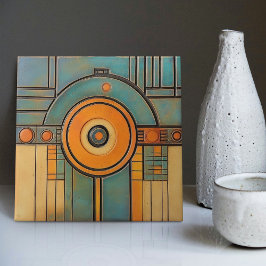 Moderne Abstracte geometrische symmetrie uit het m Tegeltje