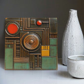 Moderne Abstracte geometrische symmetrie uit het m Tegeltje