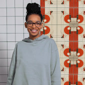 Moderne Abstracte geometrische symmetrie uit het m Tegeltje