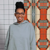 Moderne Abstracte geometrische symmetrie uit het m Tegeltje