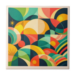 Moderne Abstracte Geometrische Tegeltje