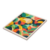 Moderne Abstracte Geometrische Tegeltje (Zijkant)