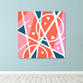 Moderne abstracte geometrische tekencanvasafdruk canvas afdruk (Insitu (Houten vloer))