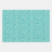 Moderne Abstracte geometrische turquoise Waterverf Inpakpapier Vel (Voorkant 3)