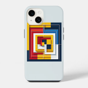 Moderne Abstracte Geometrische Vierkante Hoes voor iPhone 14 Hoesje