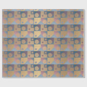 Moderne, Abstracte geometrische vorm van goud Cadeaupapier (Vlak)