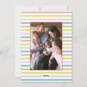 Moderne, abstracte geometrische vormen blozen, bla feestdagenkaart (Achterkant)