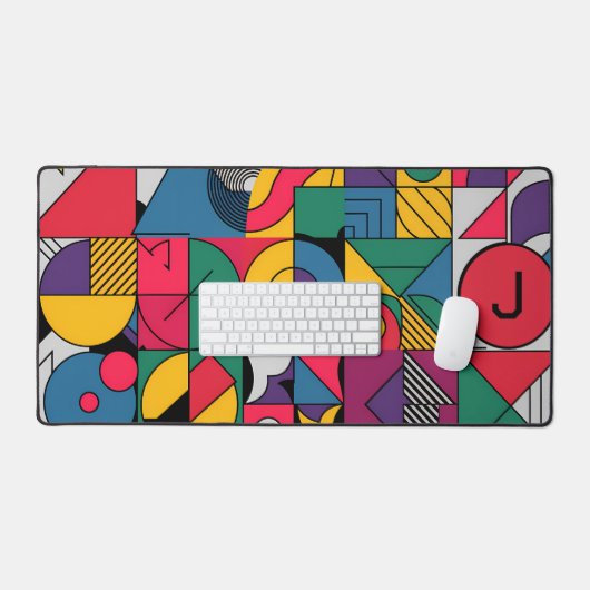 Moderne Abstracte geometrische vormen Bureaumat (Keyboard & Muis)