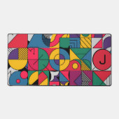 Moderne Abstracte geometrische vormen Bureaumat (Voorkant)