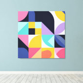 Moderne Abstracte geometrische vormen Canvas Afdruk (Insitu (Houten vloer))
