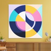 Moderne Abstracte geometrische vormen Canvas Afdruk (Insitu (Woonkamer))