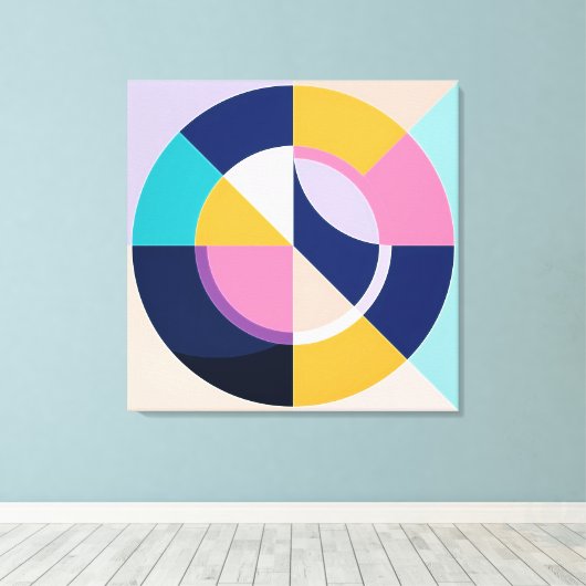 Moderne Abstracte geometrische vormen Canvas Afdruk (Insitu (Houten vloer))