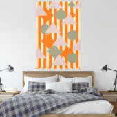 Moderne abstracte geometrische vormen en strepen,  canvas afdruk (Insitu (Slaapkamer))